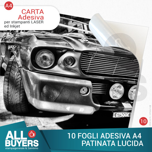 Carta adesiva bianca - fg,
