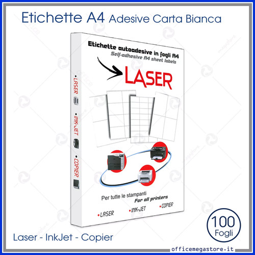 Carta adesiva etichette 70x48 - etichette,