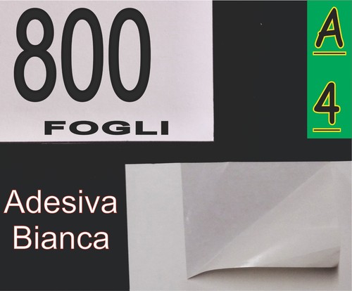 800 fogli carta adesiva - fogli, bianca