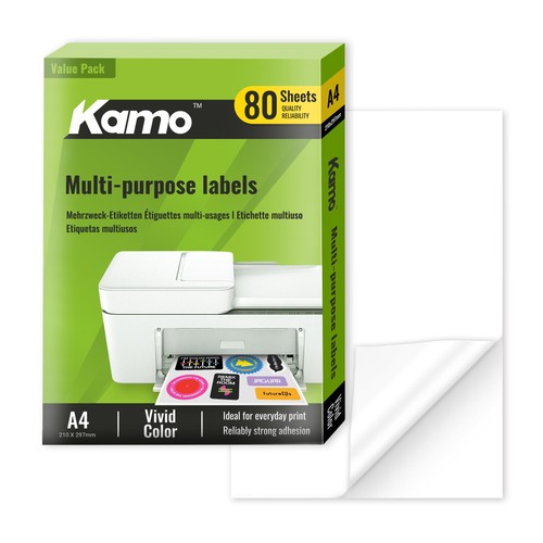 Kamo carta adesiva bianca - carta,