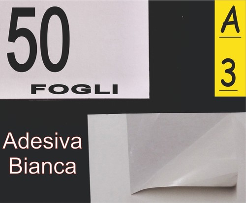 Fogli carta adesiva - carta, bianca